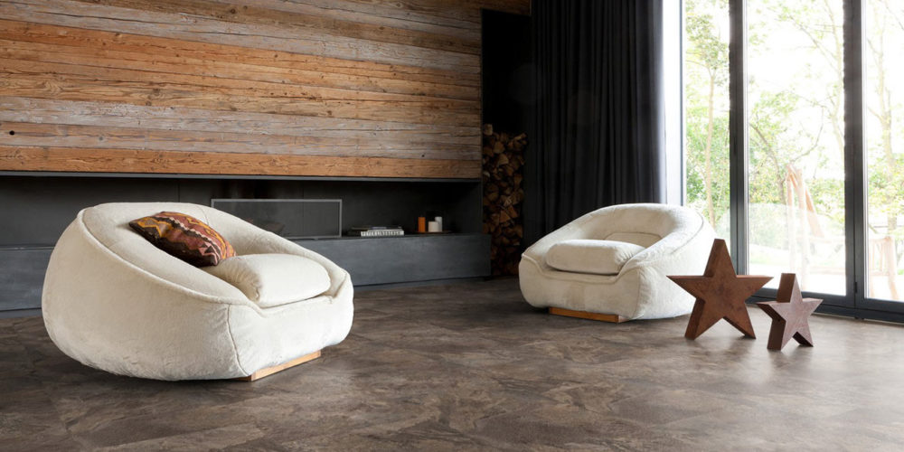 Pavimento pvc autoposante effetto pietra