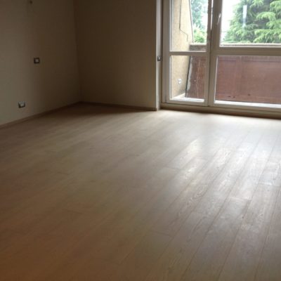 Rovere sbiancato e microcemento