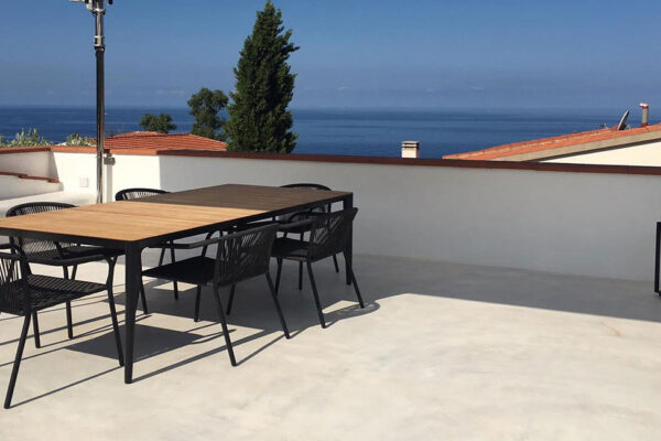 Terrazzo villetta in microcemento