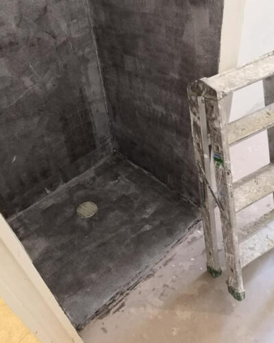 rivestimento microcemto box doccia