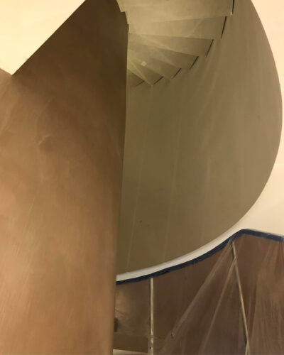 microcemento vano scala