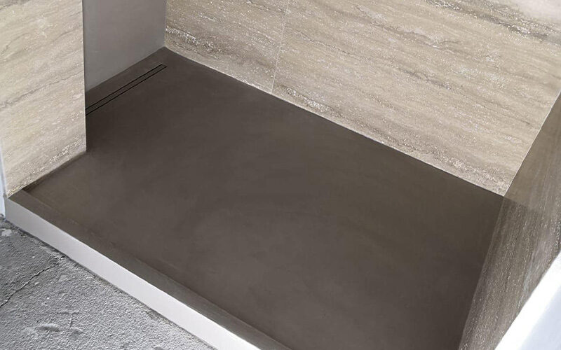 rivestimento piatto doccia microcemento city life