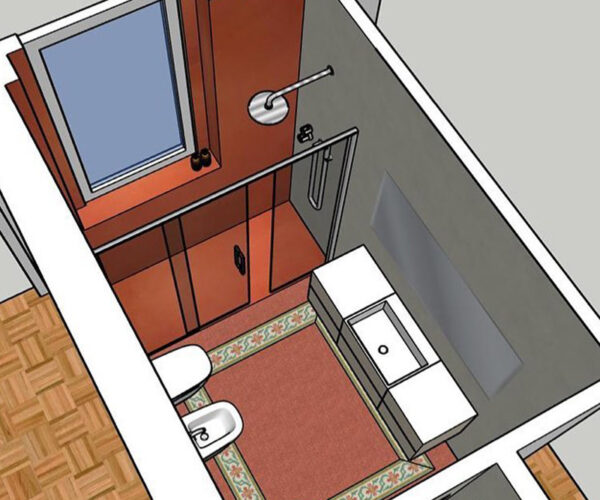 rivestimento box doccia in microcemento a milano