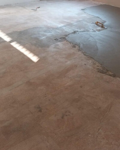 fase di preparazione pavimento milano